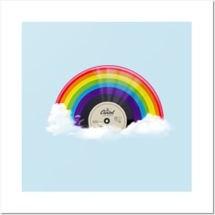 Vinyl Rainbow Posters and Art